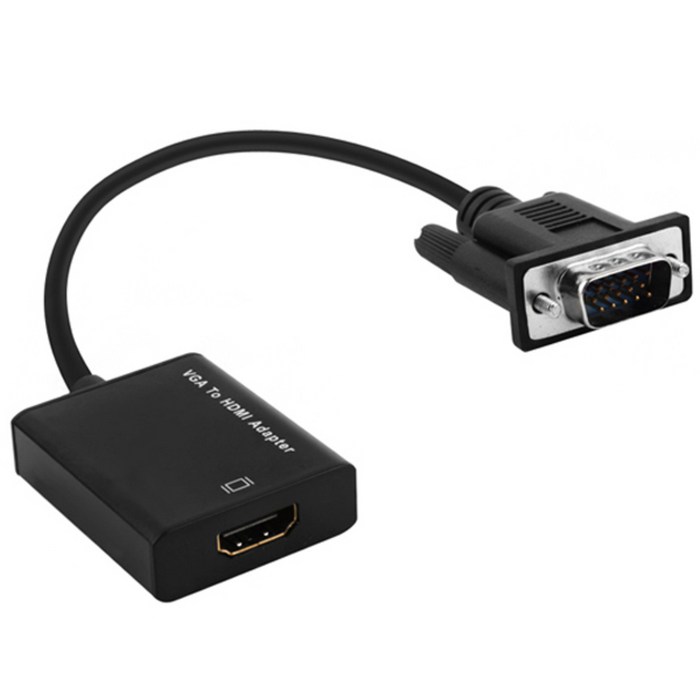 NEXTLINK 케이블 타입 VGA to HDMI 컨버터 2412VHC 대표 이미지 - 모니터 케이블 추천