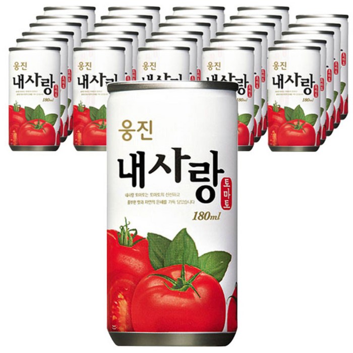 웅진식품 내사랑 토마토주스, 180ml, 30개 대표 이미지 - 토마토주스 추천