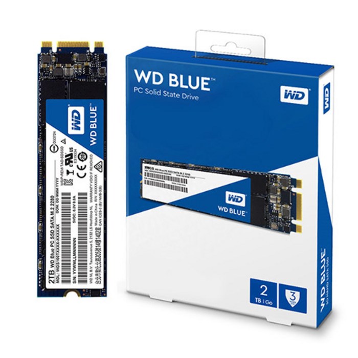 WD Blue M.2 SSD, WDS200T2B0B, 2TB