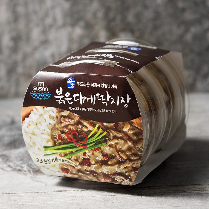 MSUSAN 속초붉은대게딱지장, 80g, 3개 대표 이미지 - 대게 추천