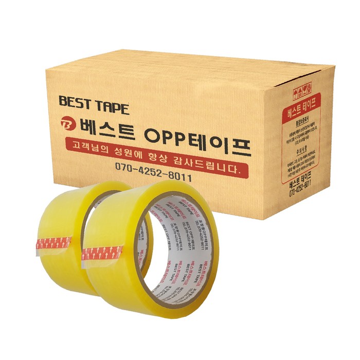 베스트 OPP 테이프 48mm x 40m, 투명, 30개입 대표 이미지 - 포장 테이프 추천