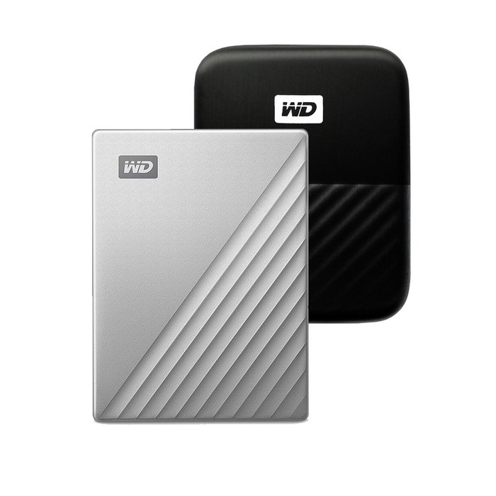 WD My Passport Ultra Type C 휴대용 외장하드 + 파우치, 4TB, 실버 대표 이미지 - 외장하드 4테라 추천