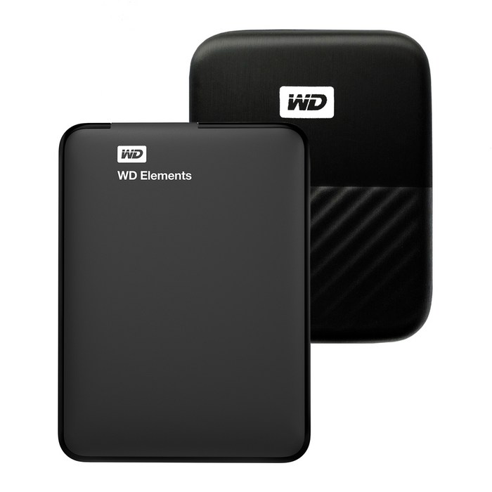 WD Elements Portable 휴대용 외장하드 + 파우치 WDBU6Y0050BBK-WESN, 5TB, 블랙