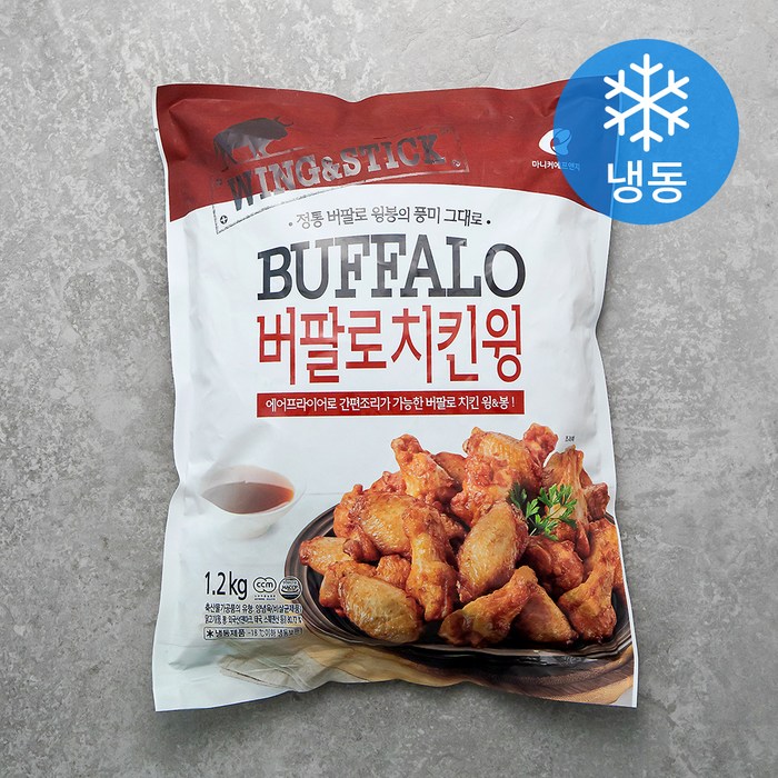 마니커에프앤지 버팔로치킨윙 (냉동), 1.2kg, 1개 대표 이미지 - 버팔로윙 추천