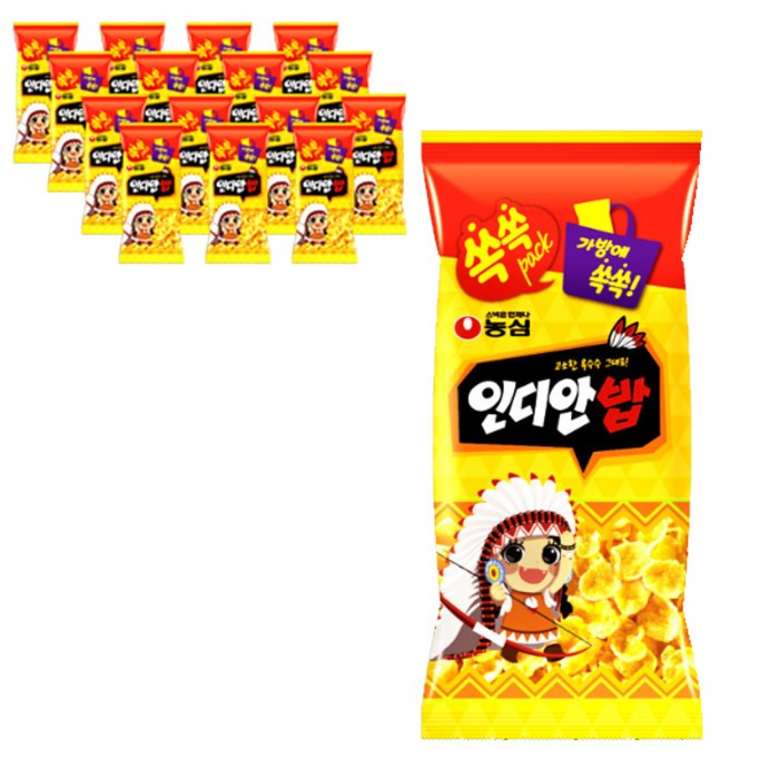 인디안밥, 45g, 16개 대표 이미지 - 고소한 과자 추천