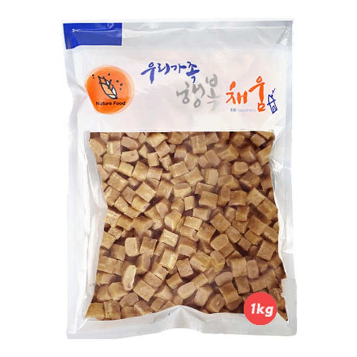 수제명가 강아지 대용량 큐브 건조간식 1kg, 황태, 1개 대표 이미지 - 강아지 황태 추천