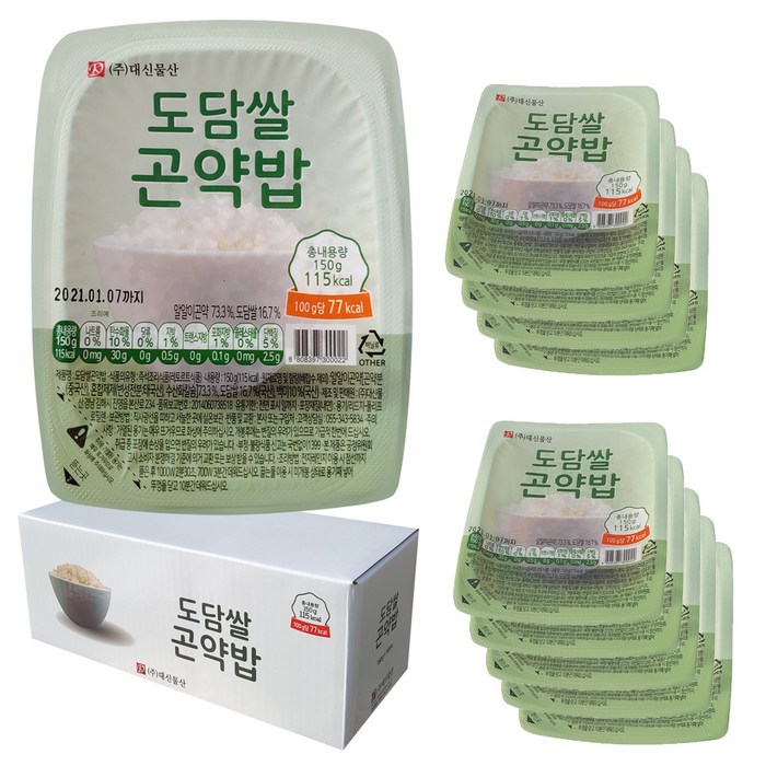 대신곤약 저항전분 도담쌀 곤약밥, 150g, 10개 대표 이미지 - 곤약밥 추천