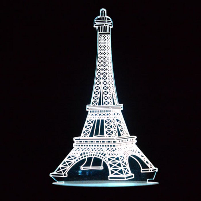 홈마인 LED 3D 무드등 J107 에펠탑, 혼합색상 대표 이미지 - 에펠탑 추천