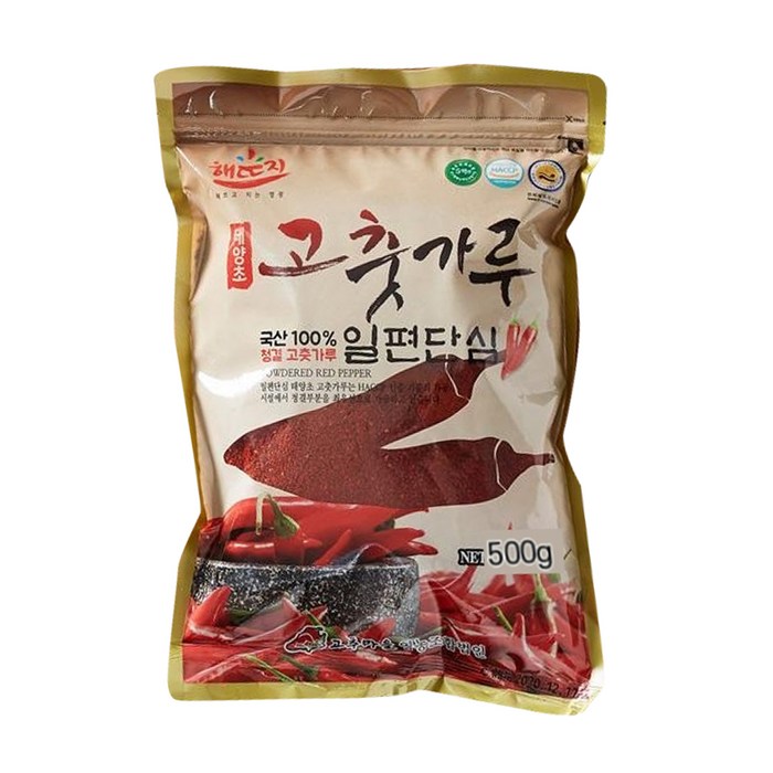 일편단심 태양초 고춧가루, 500g, 1개 대표 이미지 - 고추기름 추천