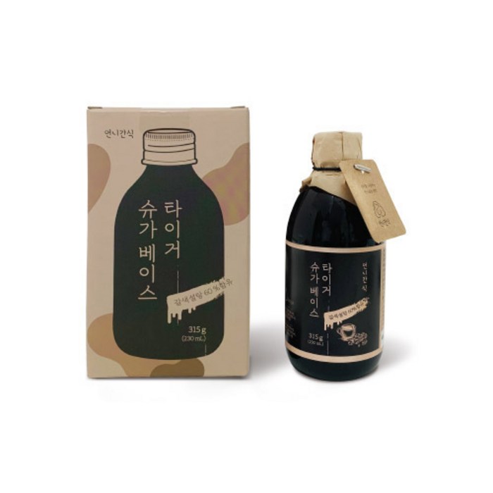 언니간식 타이거 슈가 베이스, 315g, 1개 대표 이미지 - 흑당시럽 추천