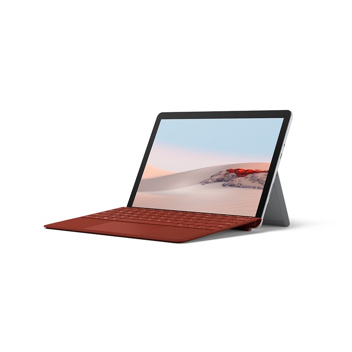 마이크로소프트 2020 Surface Go2 10.5 + 포피레드 타입커버 패키지, 플래티넘, 코어M, 128GB, 8GB, WIN10 Home, TFZ-00009 대표 이미지 - 서피스 타입커버 추천