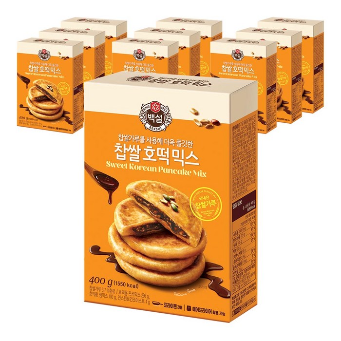 백설 찹쌀 호떡믹스, 400g, 10개 대표 이미지 - 호떡 추천