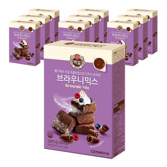 백설 브라우니 믹스, 320g, 10개 대표 이미지 - 브라우니 믹스 추천