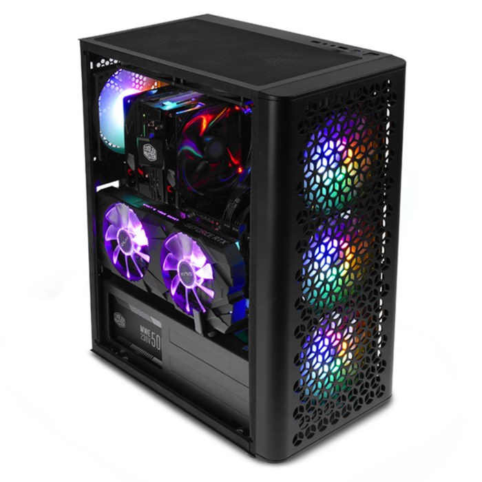 대양 ME NO.6 RGB 풀 아크릴 미들타워 블랙 대표 이미지 - PC케이스 추천