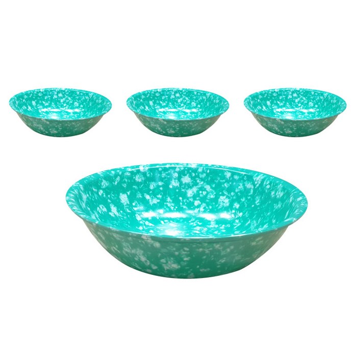 레트로 국물그릇 3호, 혼합색상, 4개 대표 이미지 - 국밥 그릇 추천