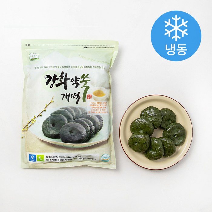 마리농장 강화 약쑥 개떡 (냉동), 1kg, 1개