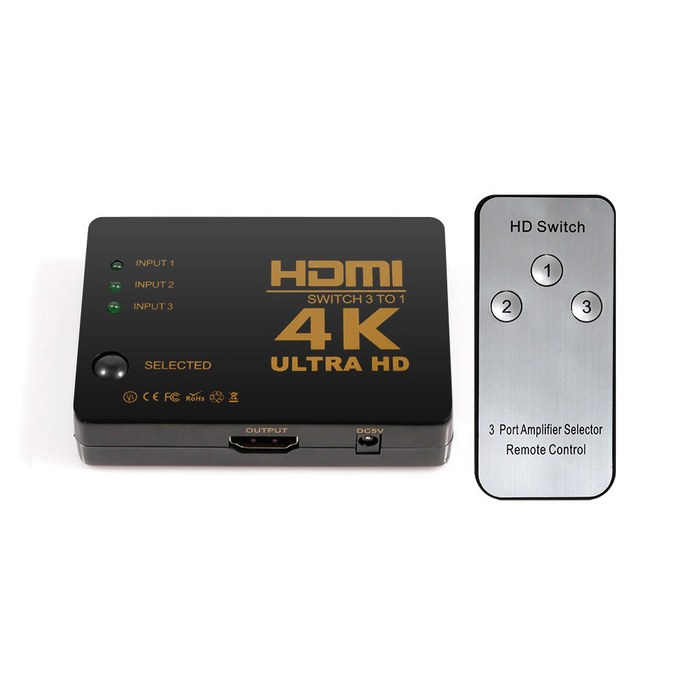 넥스트 3대1 HDMI 선택기 UHD 4K, 1개 대표 이미지 - HDMI 분배기 추천