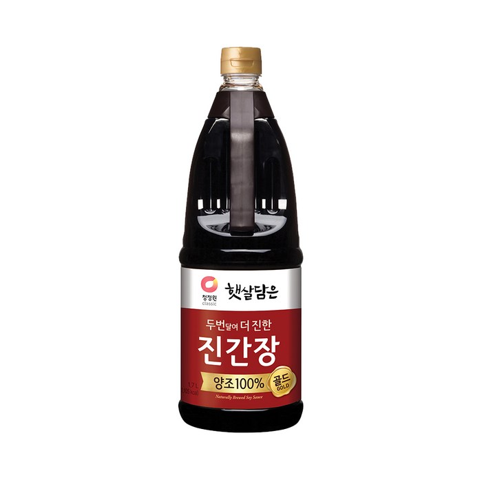 청정원 두번달여 더 진한 진간장골드, 1.7L, 1개 대표 이미지 - 간장 추천
