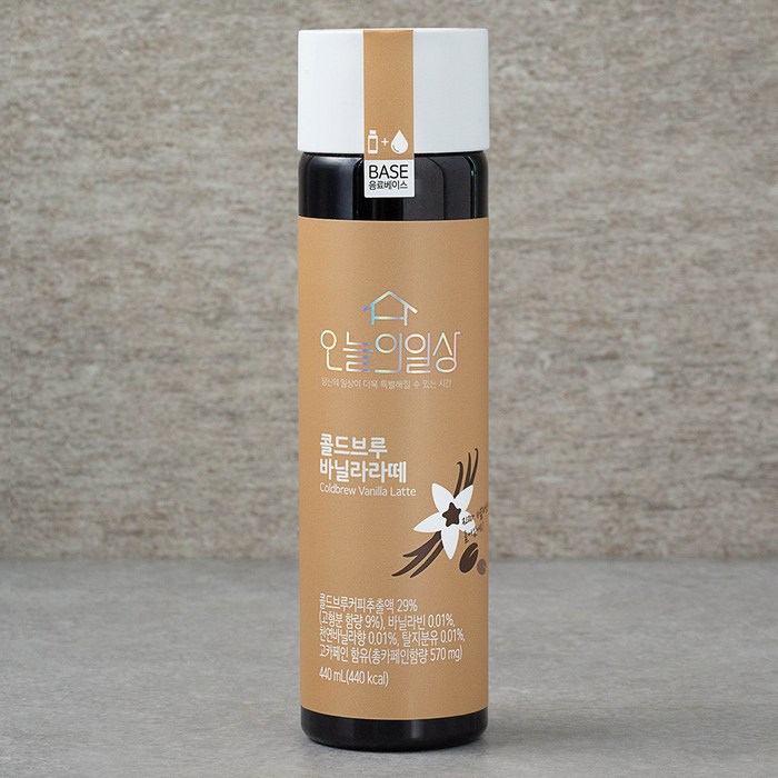 오늘의일상 콜드브루 바닐라라떼, 440ml, 1개 대표 이미지 - 바닐라라떼 추천