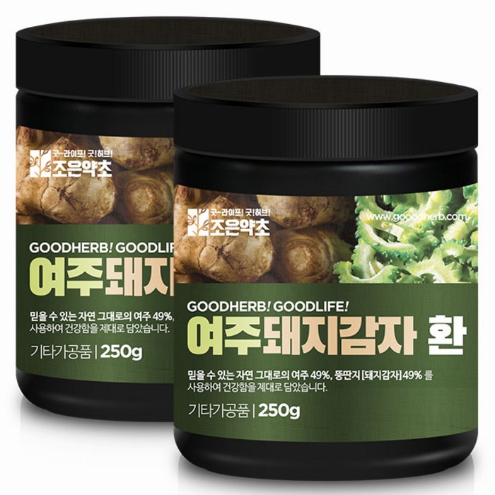 조은약초 여주 돼지감자환, 250g, 2개 대표 이미지 - 돼지감자 추천