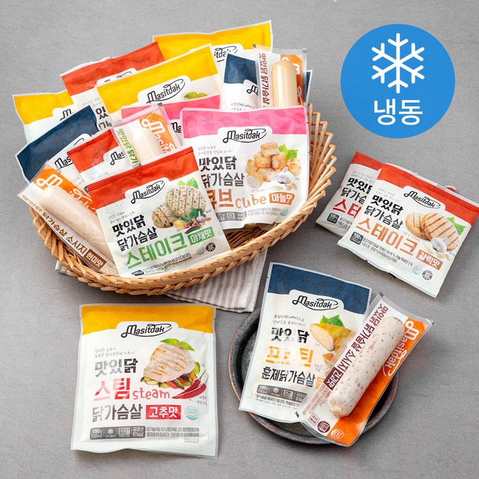 맛있닭 맛보기 패키지 18팩 (냉동), 1세트 대표 이미지 - 아임닭 추천
