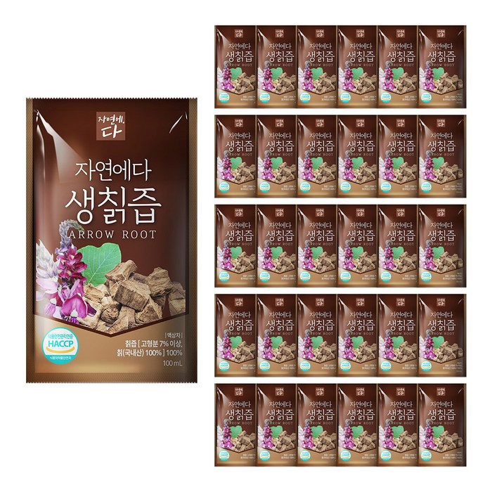 자연에다 생칡즙, 100ml, 100개 대표 이미지 - 칡즙 추천