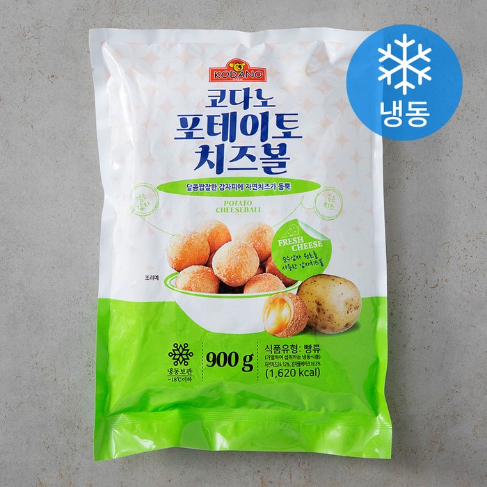 코다노 포테이토 치즈볼 (냉동), 900g, 1개 대표 이미지 - 냉동 치즈스틱 추천