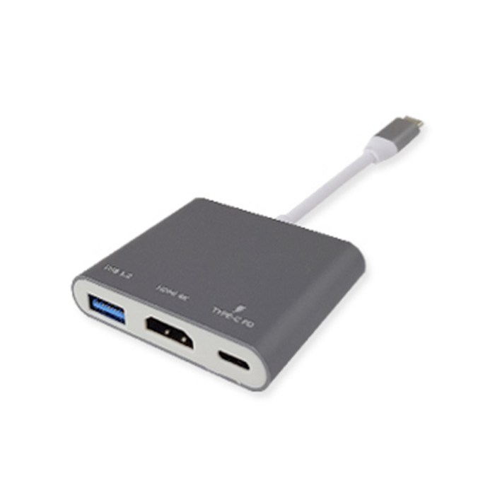 뉴비아 C타입 USB 3.0 멀티 포트 허브 c-hcu, 그레이 대표 이미지 - 멀티허브 추천