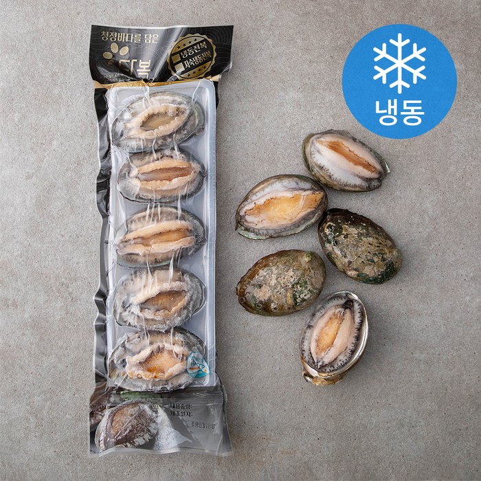 다복수산 CAS로 급냉한 전복 5미 (냉동), 340g, 1팩 대표 이미지 - 보양식 추천