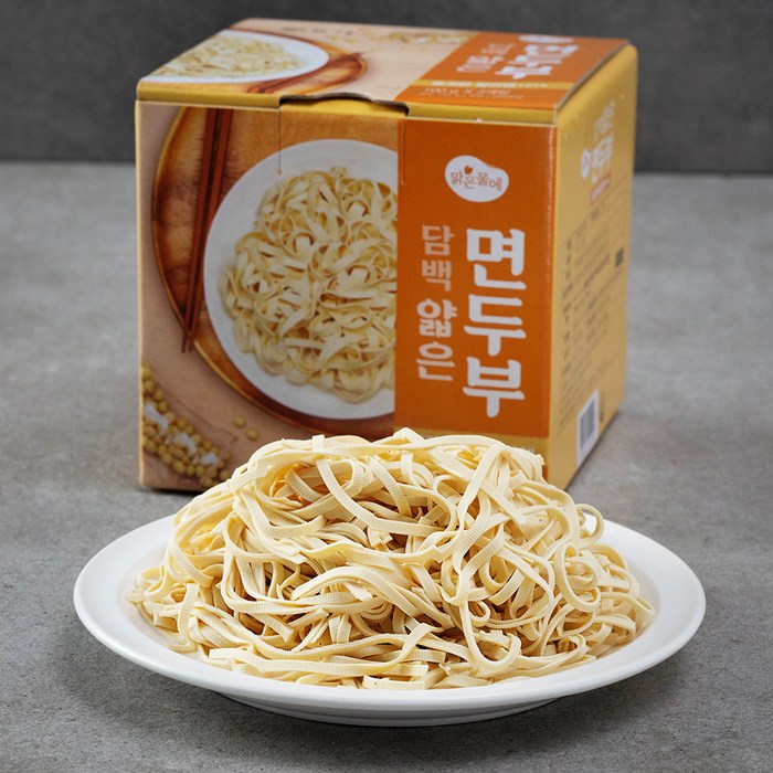 맑은물에 담백 얇은 면두부, 100g, 3개 대표 이미지 - 두부면 추천