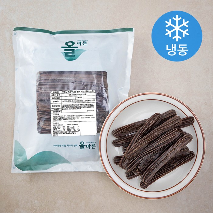 오레오쿠키 우리밀 블랙까몬 츄러스 스틱 40ea (냉동), 1kg, 1개 대표 이미지 - 마들렌 추천