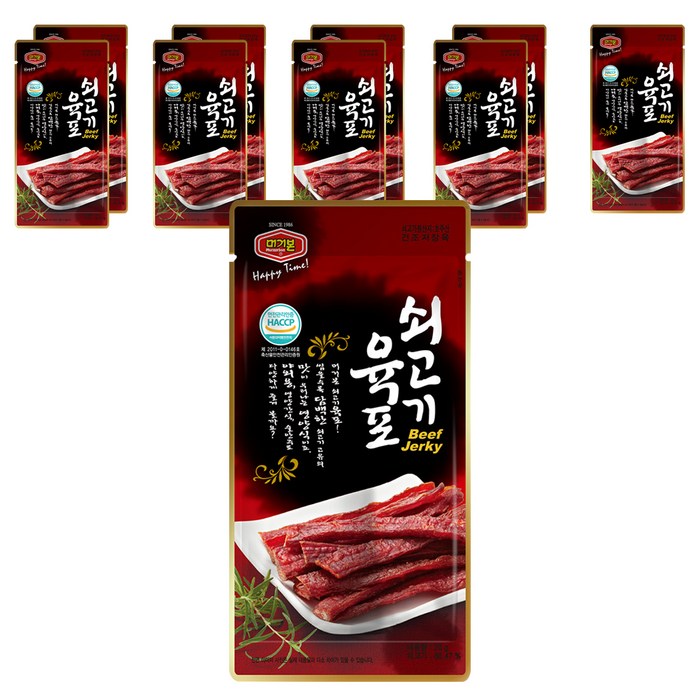 머거본 쇠고기 육포, 20g, 10개 대표 이미지 - 육포 추천