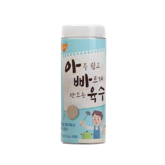 쿡백 아빠육수 45p, 112.5g, 1개 대표 이미지 - 코인 추천