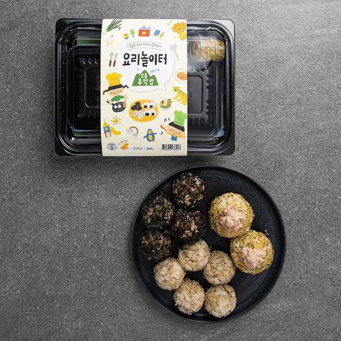 집반찬연구소 요리놀이터 모둠 주먹밥 만들기 키트 260g, 1세트 대표 이미지 - 집반찬연구소 추천