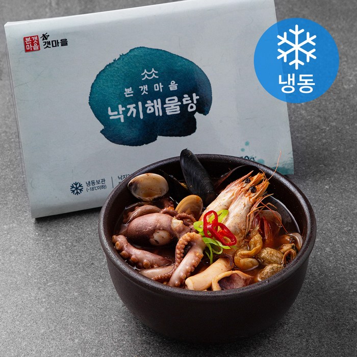 본갯마을 낙지해물탕 650g + 해물탕 소스 100g 세트 (냉동), 1세트 대표 이미지 - 연포탕 추천