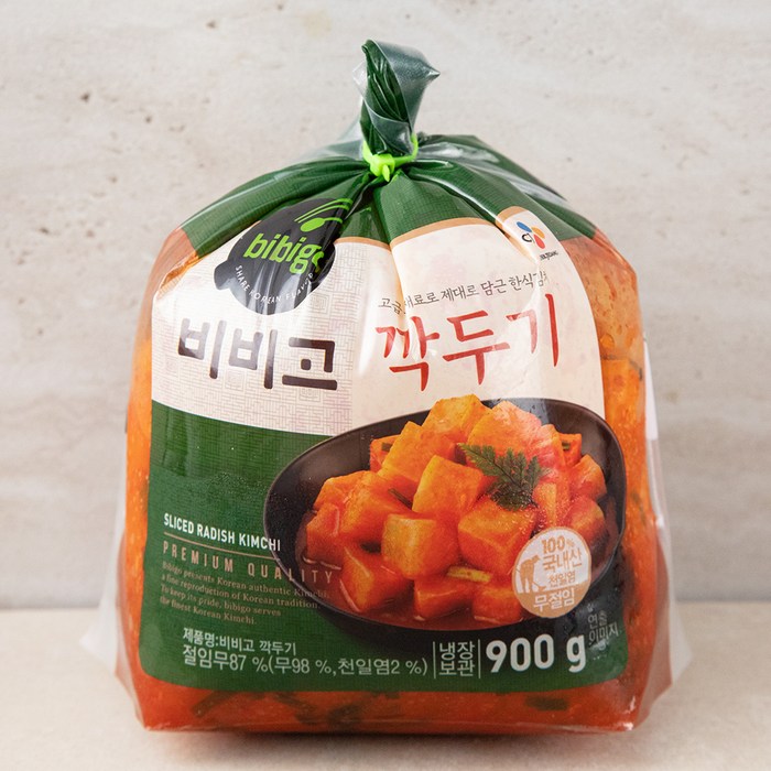 비비고 깍두기, 900g, 1개 대표 이미지 - 깍두기 추천