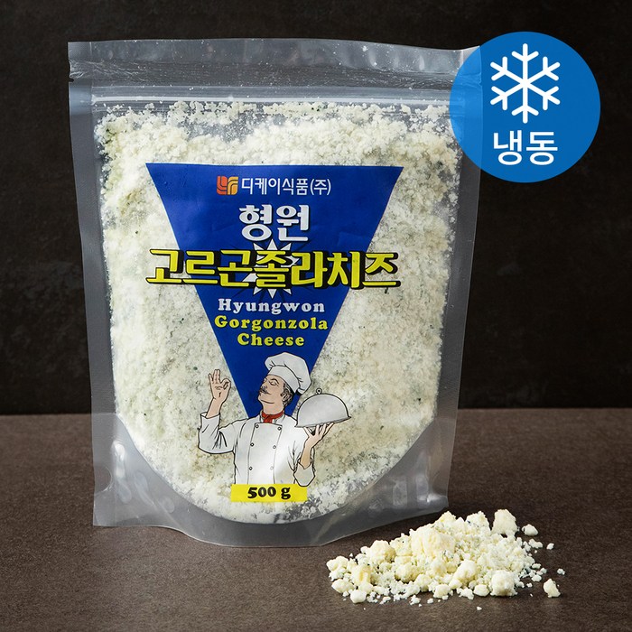 디케이식품 형원 고르곤졸라 치즈 (냉동), 500g, 1개 대표 이미지 - 고르곤졸라 치즈 추천