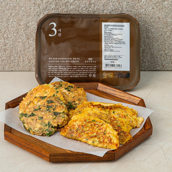 집반찬연구소 반달계란전 200g + 버섯두부전 100g + 참치깻잎전 120g, 1세트 대표 이미지 - 집반찬연구소 추천