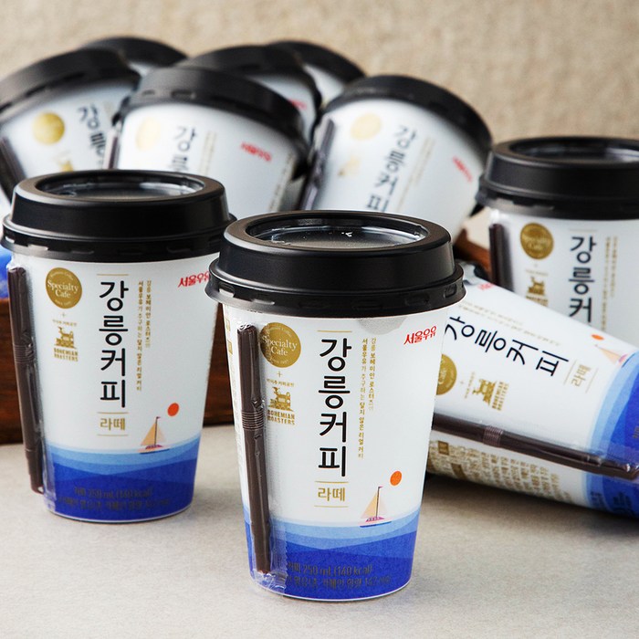 서울우유 강릉커피 라떼, 250ml, 10개 대표 이미지 - 카페라떼 추천