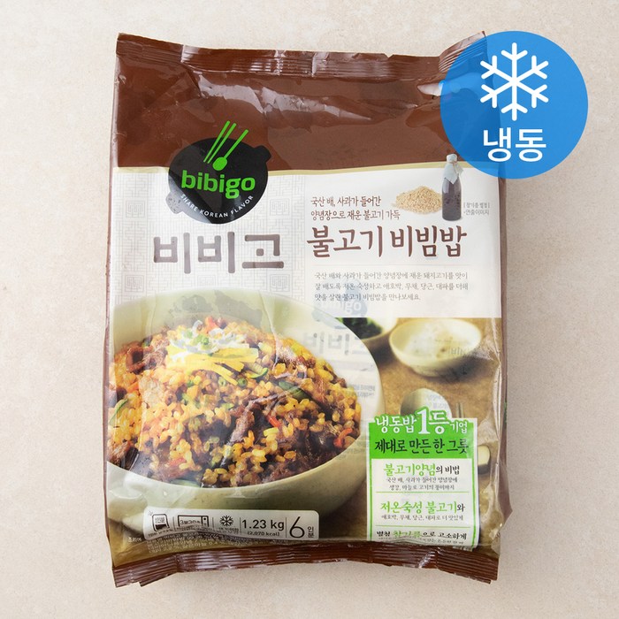 비비고 불고기비빔밥 203.5g x 6개 + 소스 1.5g x 6개 (냉동), 1개 대표 이미지 - 스까묵자 추천