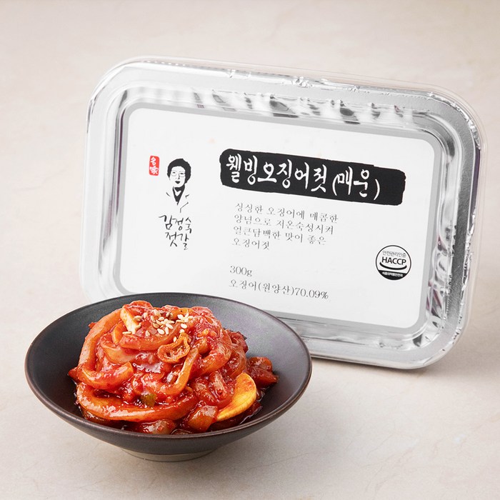 김정숙젓갈 웰빙오징어젓 매운, 300g, 1팩 대표 이미지 - 김정숙 추천