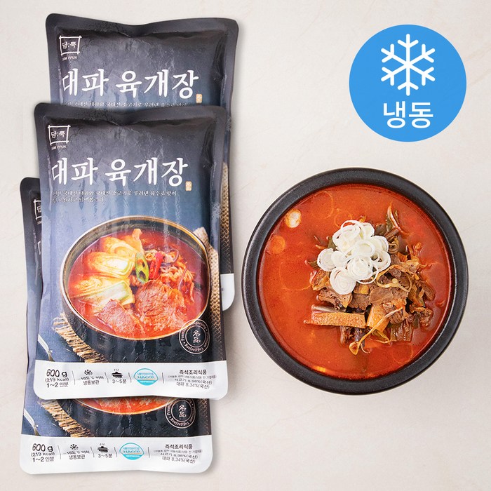 담뿍 대파 육개장 (냉동), 600g, 3개 대표 이미지 - 육개장 추천