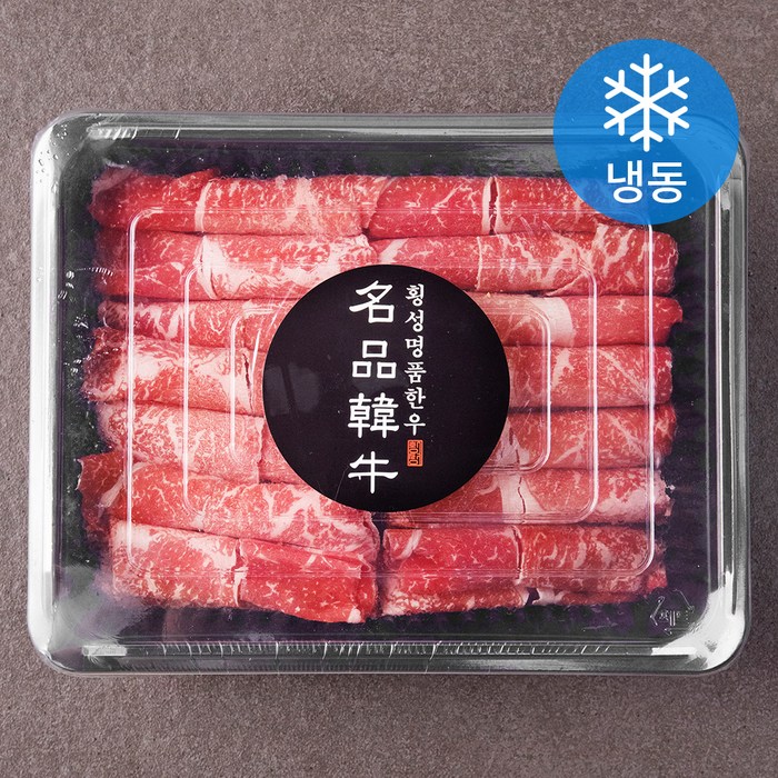 횡성명품한우 1등급이상 목심 대패구이 (냉동), 300g, 1개 대표 이미지 - 한우 뭉티기 추천