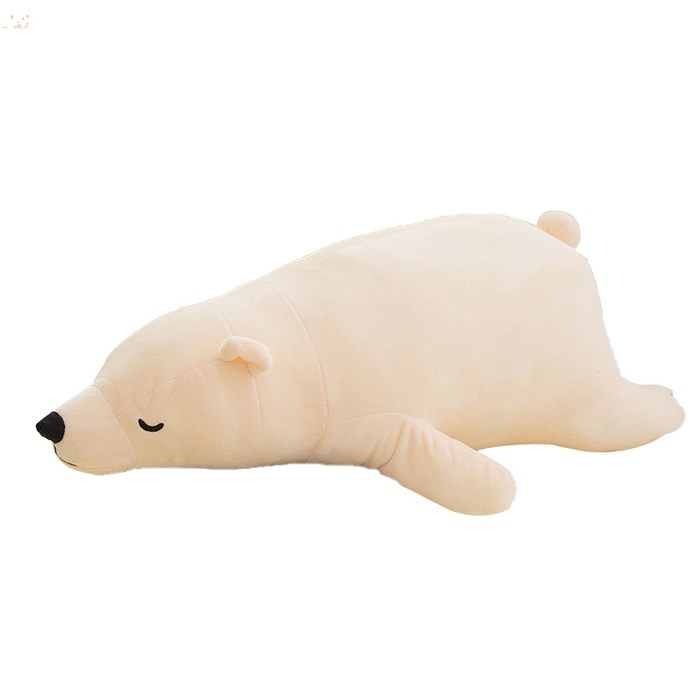 네이처타임즈 북극곰 바디 필로우, 화이트, 70cm 대표 이미지 - 북극곰 인형 추천