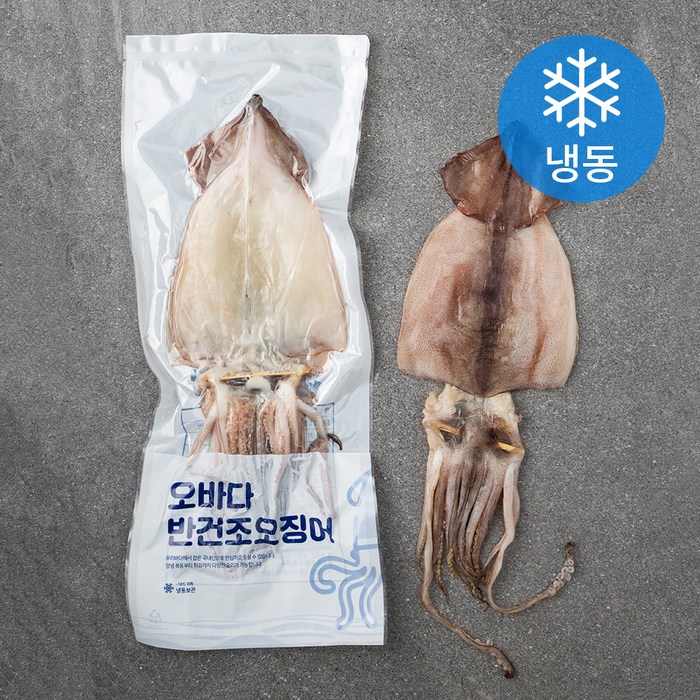 오바다 국내산 반건조오징어 특대 3미 (냉동), 520g, 1개 대표 이미지 - 반건조 오징어 추천