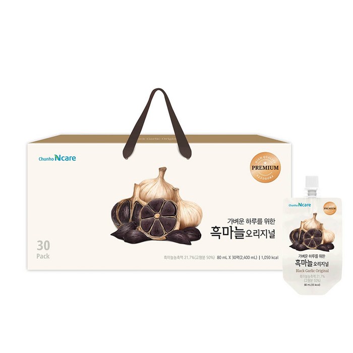 천호엔케어 흑마늘즙 오리지널 30p, 1개, 2400ml 대표 이미지 - 흑마늘 추천