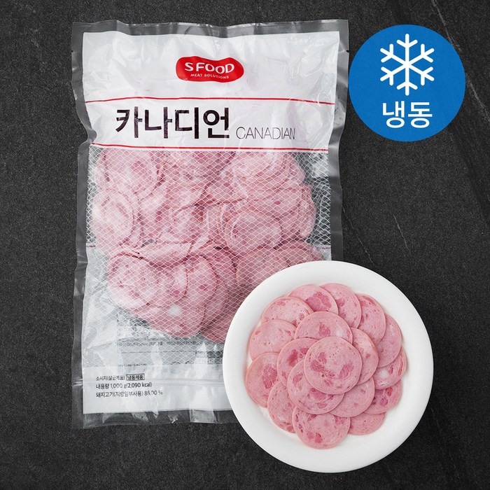 에쓰푸드 카나디언 소시지 (냉동), 1000g, 1개 대표 이미지 - 부대햄 추천