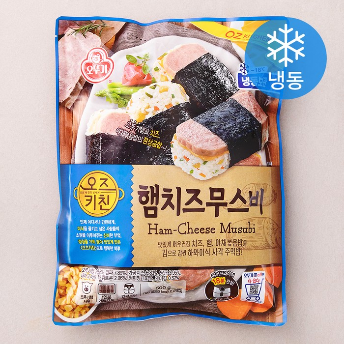 오뚜기 오즈키친 햄치즈무스비 (냉동), 500g, 1개 대표 이미지 - 무스비 추천