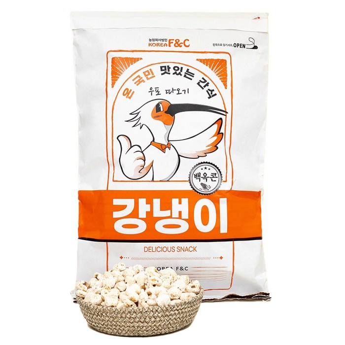 우포 따오기 포대 강냉이, 1kg, 1개 대표 이미지 - 뻥과자 추천