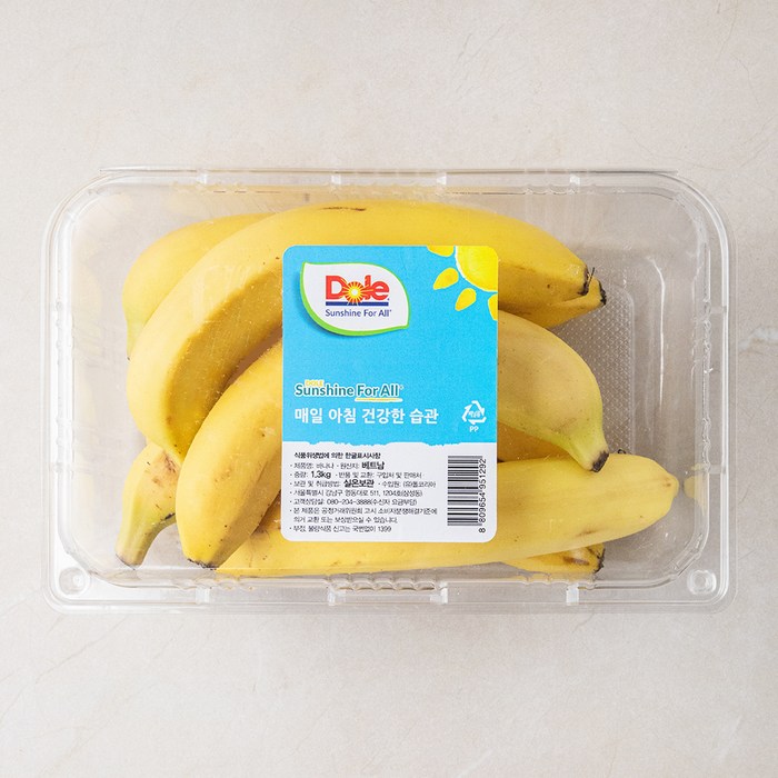 돌 베트남산 바나나, 1.3kg, 1팩 대표 이미지 - 과일 디저트 추천